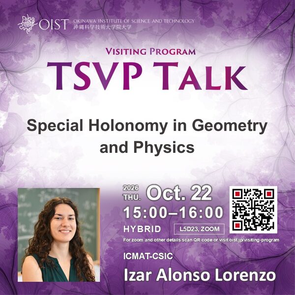 TSVP Talk: "Special Holonomy in Geometry and Physics" by Izar Alonso Lorenzo